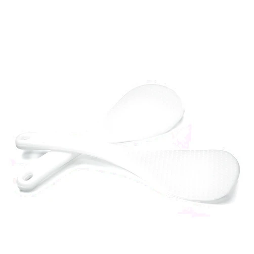 Vonty 2pcs Plastic Rice Paddle Spoon 7.5 Inch, White