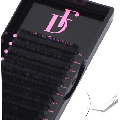 DF touchjoy DF Lash Extension Volume Lashes Extension 0.03 CC Curl 15-20mm Mixed Tray Individual lash Extensions Classic Lash Extensions Soft Matte Black Single Eyelashes Professional Salon Use