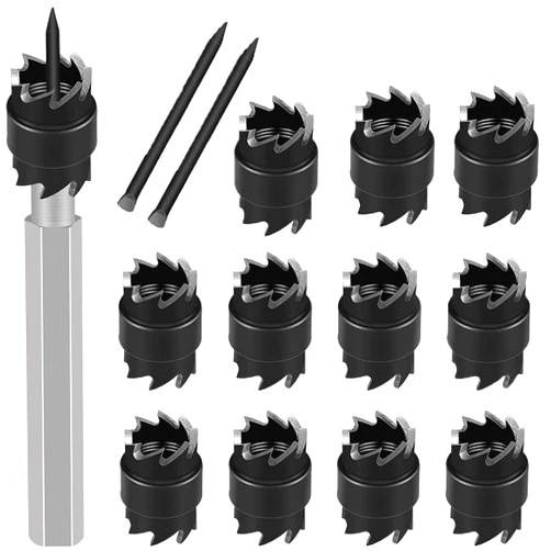 NAKAO Spot Weld Cutter Set Double Sided 14 Pcs,3/8
