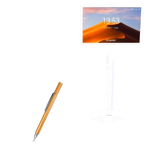 BoxWave Stylus Pen Compatible with JYXOIHUB 1080p Portable Touch Screen Monitor (22 in) - FineTouch Capacitive Stylus, Super Precise Stylus Pen - Champagne Gold