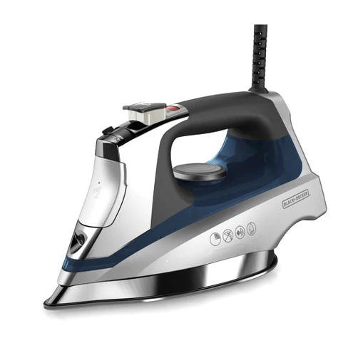 BLACK+DECKER Allure Professional Steam Iron, 30% More Steam, Precision Tip, Stainless Steel Soleplate, Vertical Steam Function