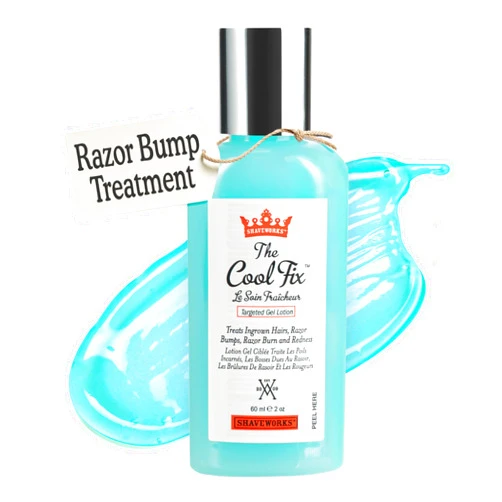 Shaveworks The Cool Fix Aftershave for Women: Pubic Hair Removal, Razor Bumps, Razor Burns, Ingrown Hair Treatment – After Shaving Post Waxing Bikini Area Moisturizing Skin Care Gel 2 Fl Oz