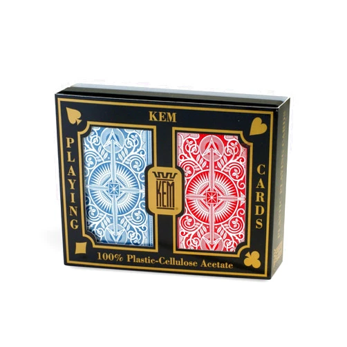 Springbok KEM Arrow Red and Blue Bridge Size Jumbo Index Playing Cards Height: 3.63