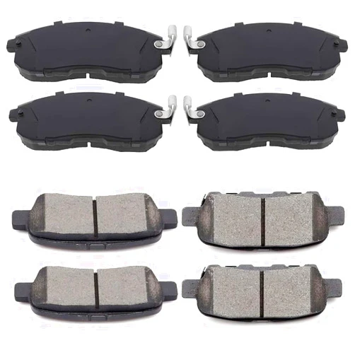 TALAMOYI Front Rear Disc Brake Pad Set D815,D905 fit for 2003-2005 for Infiniti G35, 2003-2005 for Nissan 350Z, 2007-2013 for Nissan Altima, 2011-2017 for Nissan Juke, 2007-2012 for Nissan Sentra