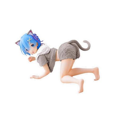 Taito Zero Starting Life in Another World Desktop Cute Figure - Rem (Cat Roomwear Ver.)