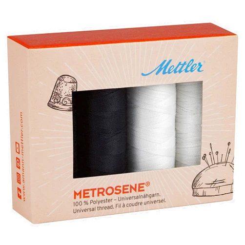 Mettler Black & White Metrosene Thread Kits 4/Pkg