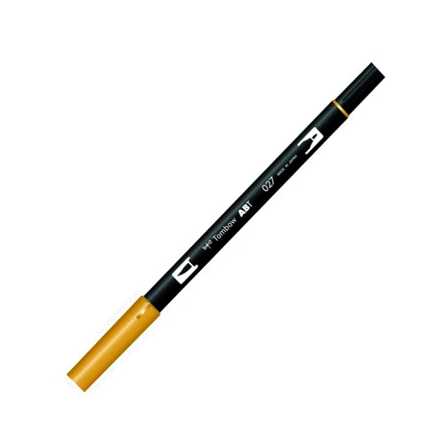 Tombow ABT 027 Dual Brush Pen - Dark Ochre