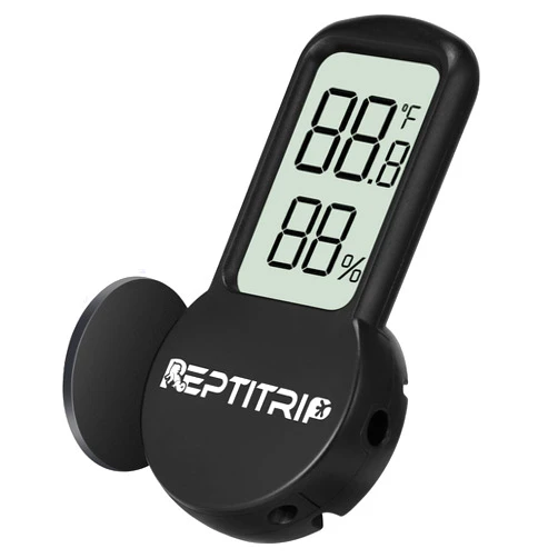 REPTITRIP Reptile Thermometer, Hygrometer for Reptile Tank, Hygrometer Thermometer with Digital LCD Display, Support for Fahrenheit and Celsius, with Two Batteries
