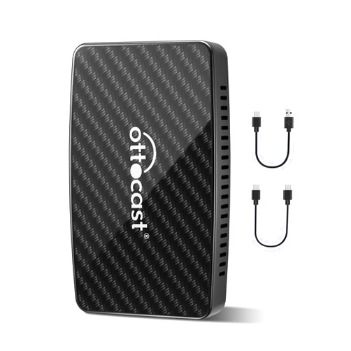 Ottocast Multimedia Video Adapter Play2Video Pro - Wireless CarPlay Android Auto Car Adapter Bulit in Youtube Netflix, CarPlay Video Streaming AI Box Support USB multimedia, Easy to Setup, Plug & Play