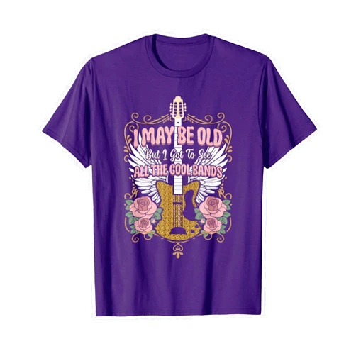 Retro Concert Outfit Music Clothes For Men Women I May Be Old But I Got to See All The Cool Bands Concert T-Shirt