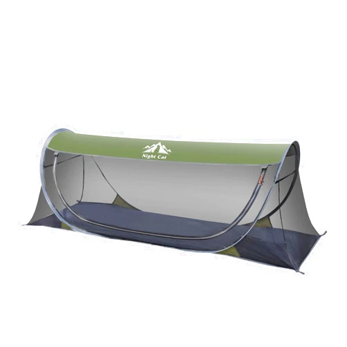 Night Cat Pop-up Mosquito Tent: 1 Person Camping Tent with Bug Screen Net Easy Set-up Tent