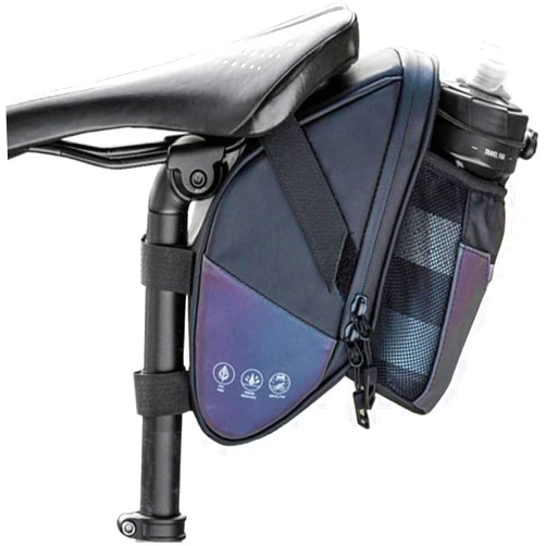 UNIQOCK Bike Saddle Bags with Water Bottle Pouch Waterproof Bike Bags Under Seat Pack for Mountain Road Saddle Bag Bicycles Storage Bag 1.5L