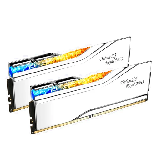 G.SKILL Trident Z5 Royal Neo Series (AMD Expo) DDR5 RAM 32GB (2x16GB) 6000MT/s CL28-36-36-96 1.40V Desktop Computer Memory UDIMM - Silver (F5-6000J2836G16GX2-TR5NS)