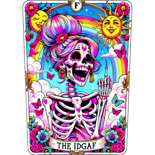 Axquilon Skull Diamond Art Kits for Adults, Skeleton Diamond Painting Kits for Adults, The IDGAF 5D DIY Paint by Diamond Round Full Drill Home Wall Decor Gift 12x16In
