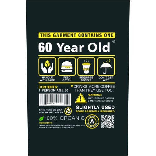 Ross Andrew Evans 60 Year Old Package Contains Funny 60th Birthday Humor: Lined Paper notebook , 6x9, 120p