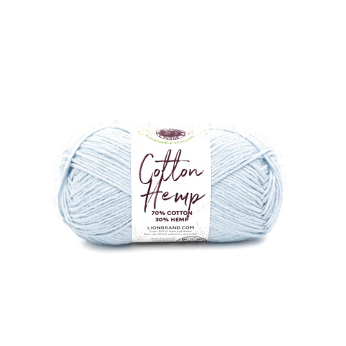 Lion Brand Yarn Cotton Hemp Soft, Durable Yarn for Crochet and Knitting, 1 Pack, Aero
