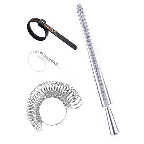 YIEPET US Ring Sizing Kit,Gauge Set with Measuring Tool,Sizes 0-15 Steel Ring Mandrel.Finger Sizer1-13 with Half Size,Measuring Wedding Rings