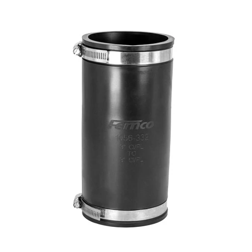 Fernco XL 1056-332 Flexible Pipe Coupling 3” CI/Plastic/Steel to 3” CI/Plastic/Steel
