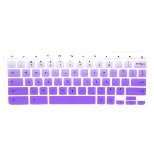 YYubao Keyboard Cover Compatible for Acer Chromebook R11 CB3-131, Acer Premium R11,Acer Chromebook R13 CB5-312, Acer Chromebook 14 CB3-431 CP5-471,Acer Chromebook 15 CB3-531/532 CB5-571 C910 (Ombre Purple)