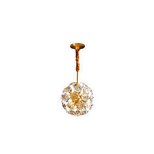 HGFCVVNNV Spherical Petal Crystal Chandelier, Light Luxury Dandelion, Creative Bedroom Chandelier, Nordic Corridor Decorative Chandelier