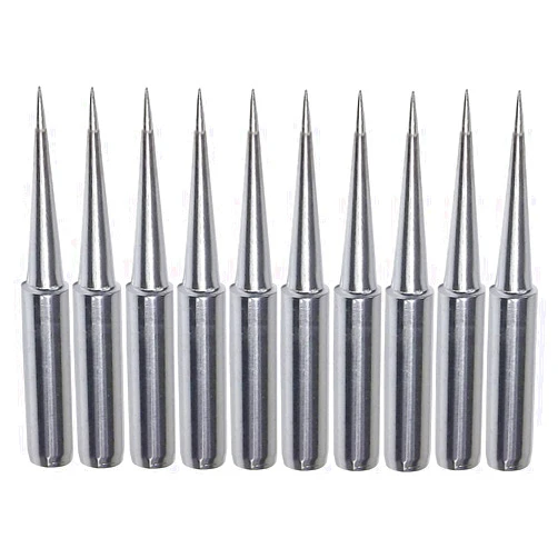 Yakamoz 10Pcs Soldering Iron Tips Replacement 900M Soldering Tips Fine Solder Gun Tips for for Hakko, Radio Shack, TENMA, ATTEN, Quick, Aoyue, Yihua Solder Station