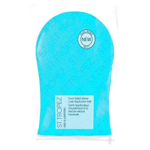 St.Tropez Double-Sided Luxe Velvet Applicator Mitt, Soft Self Tanning Mitt for a Flawless Finish, Waterproof Tanning Mitt for a Smooth and Even Self Tan, Ultimate Mitt for Self Tanner, 1 ct