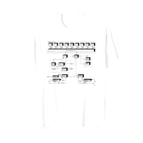Computer Programmer & Developer Graphics Vintage Cyber Central CPU 170 Processor 1970's Diagram T-Shirt