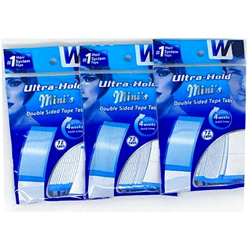Ultrahold Ultra Hold Mini Tabs Tape 3 Packs of 72 = 216 tabs (Package May Vary)