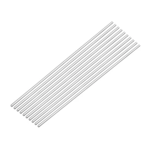 TOPPROS 300mm x 3mm 304 Stainless SteelSolid Round Bar Lathe bar Stock- Pack of 10
