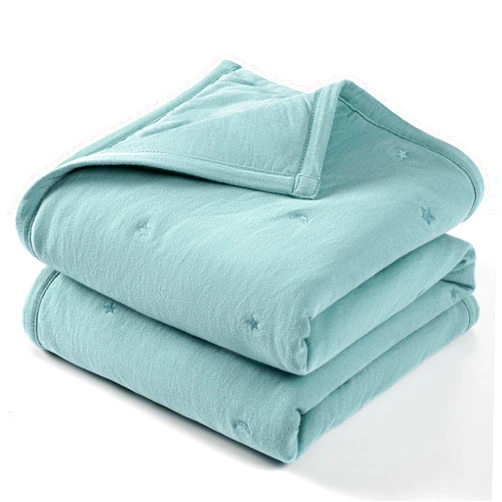 Lulu moon Baby Crib Blanket - Jersey Cotton Crib Quilt for Infant and Toddler Bedding - Lightweight Nursery Quilted Blanket for Girls and Boys 30x40''(Sage)