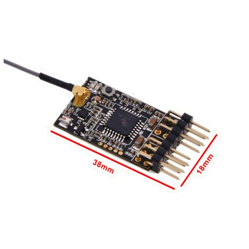 AGFRC 2.4Ghz 4CH RC Receiver Compatible with Futaba FASST for Fixed Wing Aircraft RC Car Remote Receiver (RFSS04F)