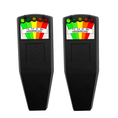 JahyShow 2 Pack LED EMF Meter Magnetic Field Detector Ghost Hunting Paranormal Equipment Tester Portable Counter