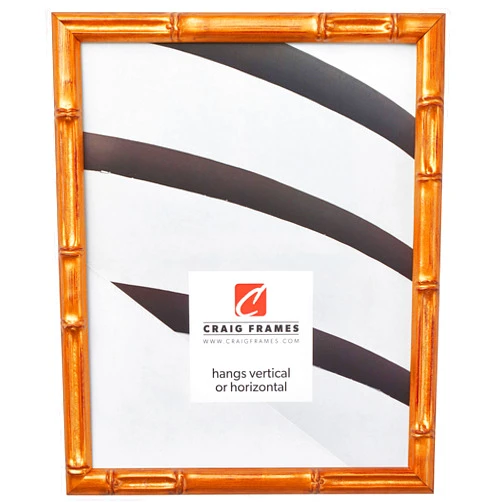 Craig Frames Vintage Gold Bamboo Composite Picture Frame, 11 by 14-Inch