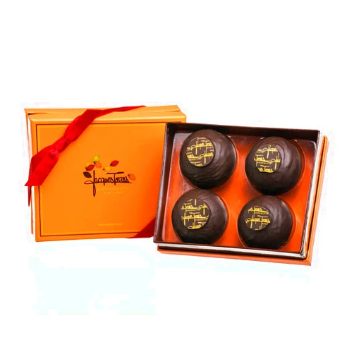 Jacques Torres Chocolate Jacque's Classic Hot Chocolate Bombs Gift Box of 4
