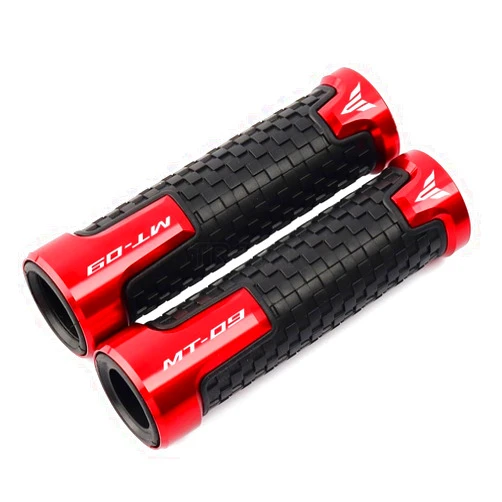 Dudbb 7/8'' 22MM Motorcycles CNC Handlebar Hand Grips Handle Bar Compatible with MT09 MT-09 FZ-09 FZ 09 2014-2019 2020 2021 2022 2023(Red)