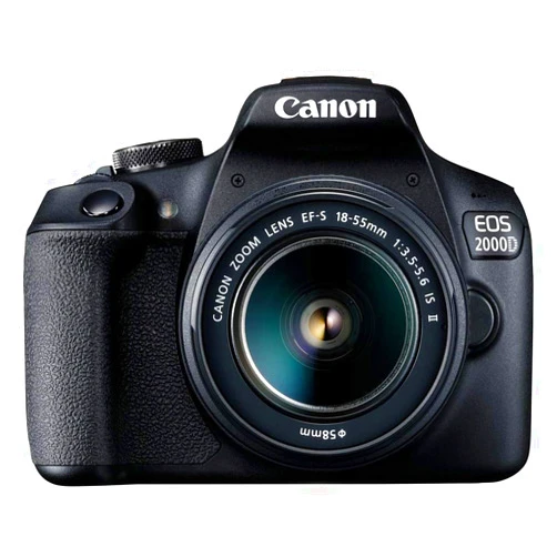 Canon EOS 2000D (Rebel T7) DSLR Camera + 18-55mm III Kit (Renewed)