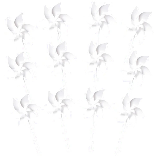 Juinipe 12 Pieces Novelty DIY Pinwheels Craft for Kids Color Your Own Pinwheels 4th of July Patriotic Pinwheels Crafts White Blank Pinwheels Summer Crafts for Classroom Art Daycare Project Activities