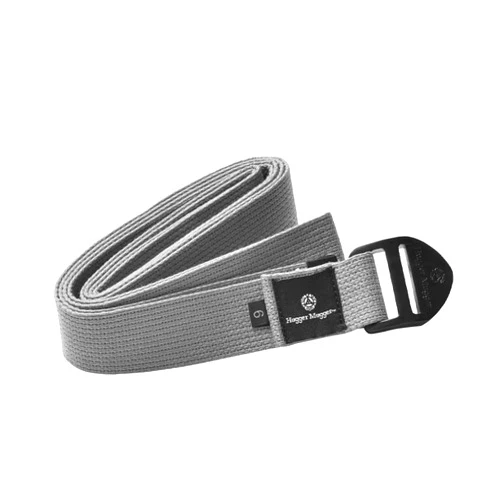 Hugger Mugger Cinch Cotton Yoga Strap - Super Strong Cotton, Quiet Cinch-Style Buckle, Long Length Great for Taller People