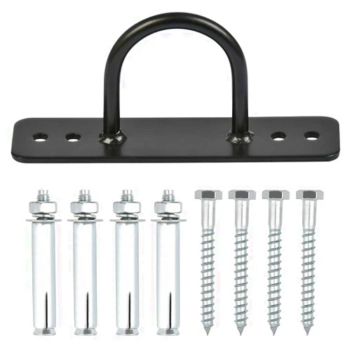FOCCTS Battle Rope Anchor, Wall Ceiling Mount Anchor Bracket, Wall Mount Bracket for Suspension Straps, Gymnastic Rings, Crossfit, Aerial Yoga Swing, Hammock, Resistance Band, Battle Rope