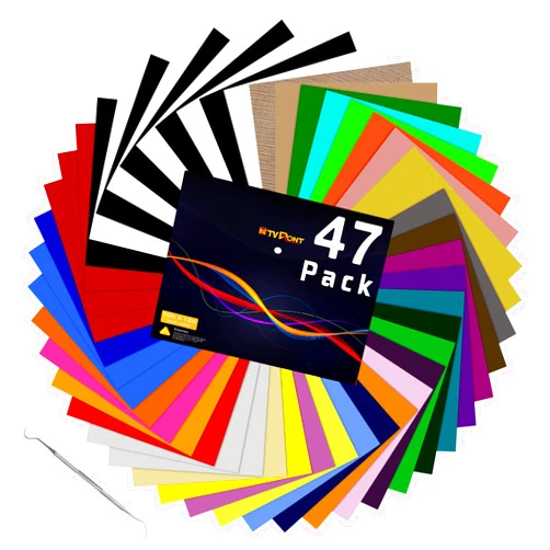 HTVRONT HTV Heat Transfer Vinyl Bundle: 47 Pack 12