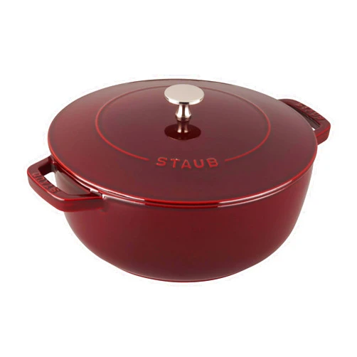 Staub Cast Iron 3.75-qt Essential French Oven - Grenadine, Made in France