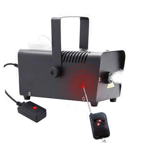 ATDAWN Halloween Fog Machine, Professional Wireless Remote Control Portable Smoke Machine for Holidays Parties Weddings - Quick Generation of Huge Fog 1500 CFM, with Fuse Protection - Metal Black