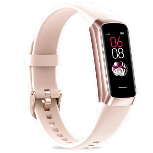 Bakoor Fitness Tracker, Step Tracker with 24/7 Heart Rate, 1.10''AMOLED Touch Color Screen, Step Counter Smart Watches with Android iOS, Activity Tracking Pedometer for Women Men