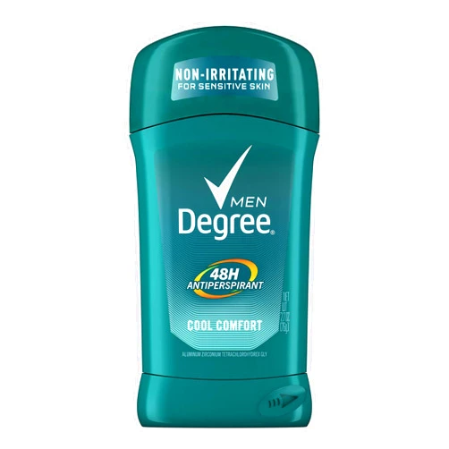 Degree Men Antiperspirant Deodorant Stick Cool Comfort 48 Hour Protection Non Irritating 2.7 oz (Packaging May Vary)