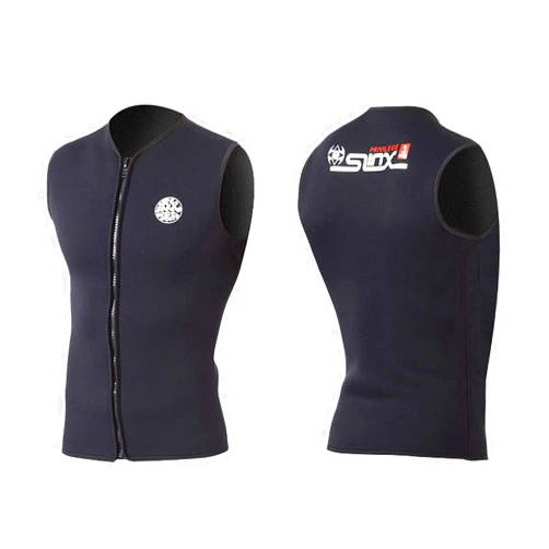 Dizokizo Men Women Wetsuit Top 3mm Thermal Sleeveless Neoprene Diving Vest for Canoeing Surfing Kayaking Sauna Swimsuit
