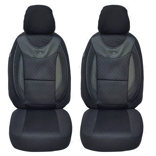 BREMER SITZBEZÜGE Custom Car Seat Covers Compatible with VW Crafter Gen. 2 Driver & Passenger Set from 2017 / Car Seat Covers, Protective Cover Set, Car Seat Covers, Pack of 2, in Black (G102)