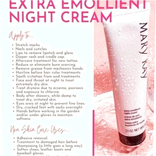 Mary Kay Extra Emollient Night Cream ~ 2.5 Oz Jar