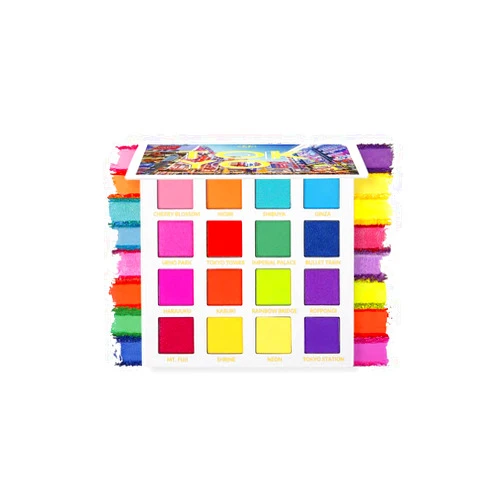 Bhcosmetics bh Cosmetics, 16 Color Eyeshadow Palette, Pressed Powder, Trendy in Tokyo, 4.2 oz