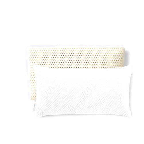 JUVEA Elevate High-Profile w/Cotton Cover - 100% Natural Talalay Latex Bed Pillow for Sleeping. Breathable, Pressure Relief, Durable. Oeko-TEX & FSC ® Certified