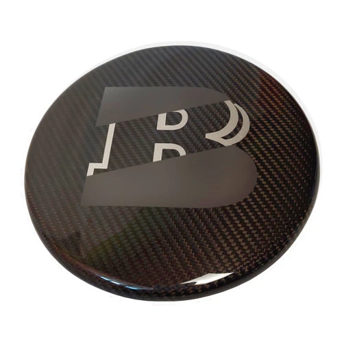 Black Light Carbon Fiber Badge Light-Gray Emblem for Front Grille Compatible with G Wagon W463 Till 2018, 921GWR